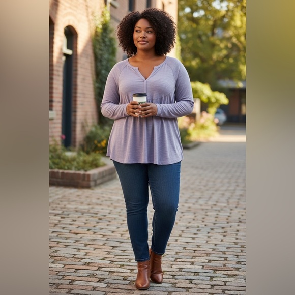 Sonoma Tops - Sonoma Women's Light Purple Long Sleeve Top. Size XXL.